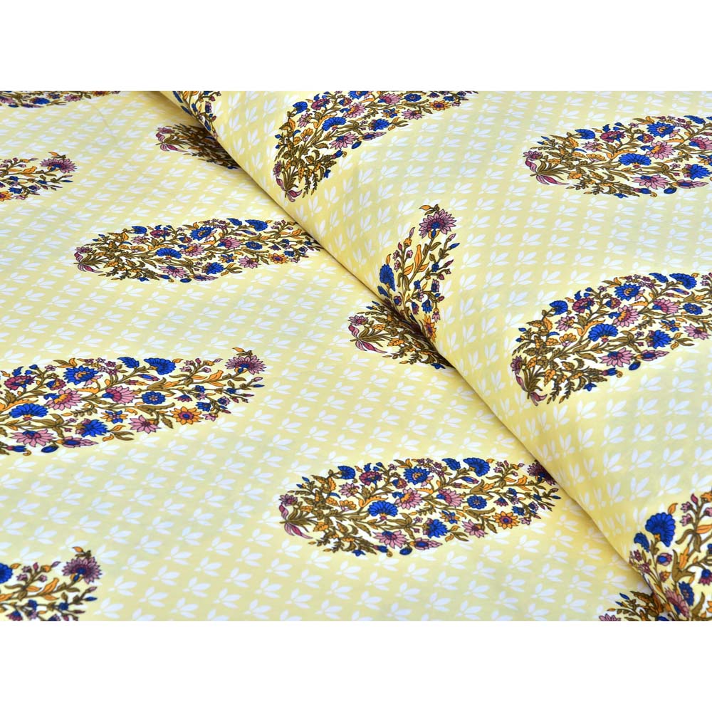 3 PCs Bed Sheet Yellow Amber - Polycotton
