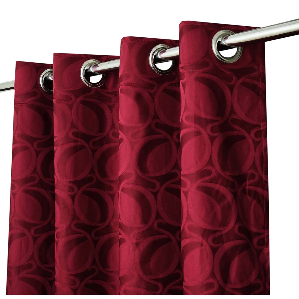 2 PCs Sateen Curtain - CN0005