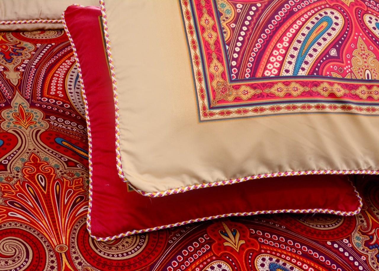 REET 3 PCs Bedsheet | 3 PCs Bed Spread | Quilt Cover | 8 PCs Comforter Set - Queen | King - Cotton Sateen