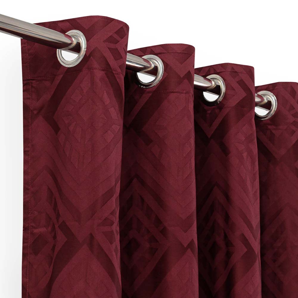 2 PCs Sateen Curtain - CN0001