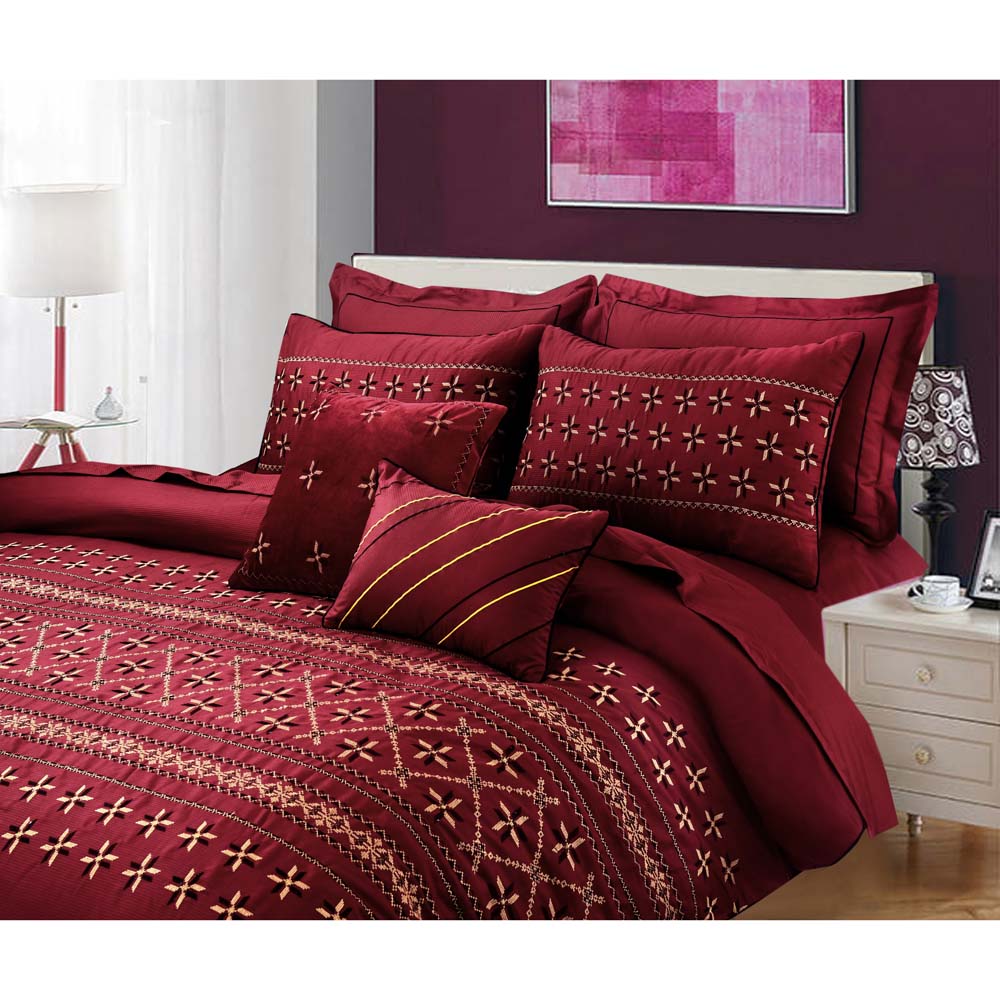 8 PCs Comforter Set Meadow - Cotton Sateen