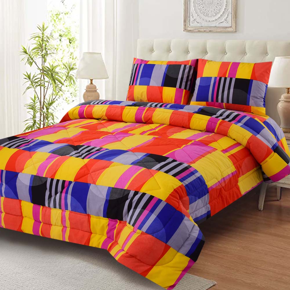 3 PCs Bed Sheet - BR0038
