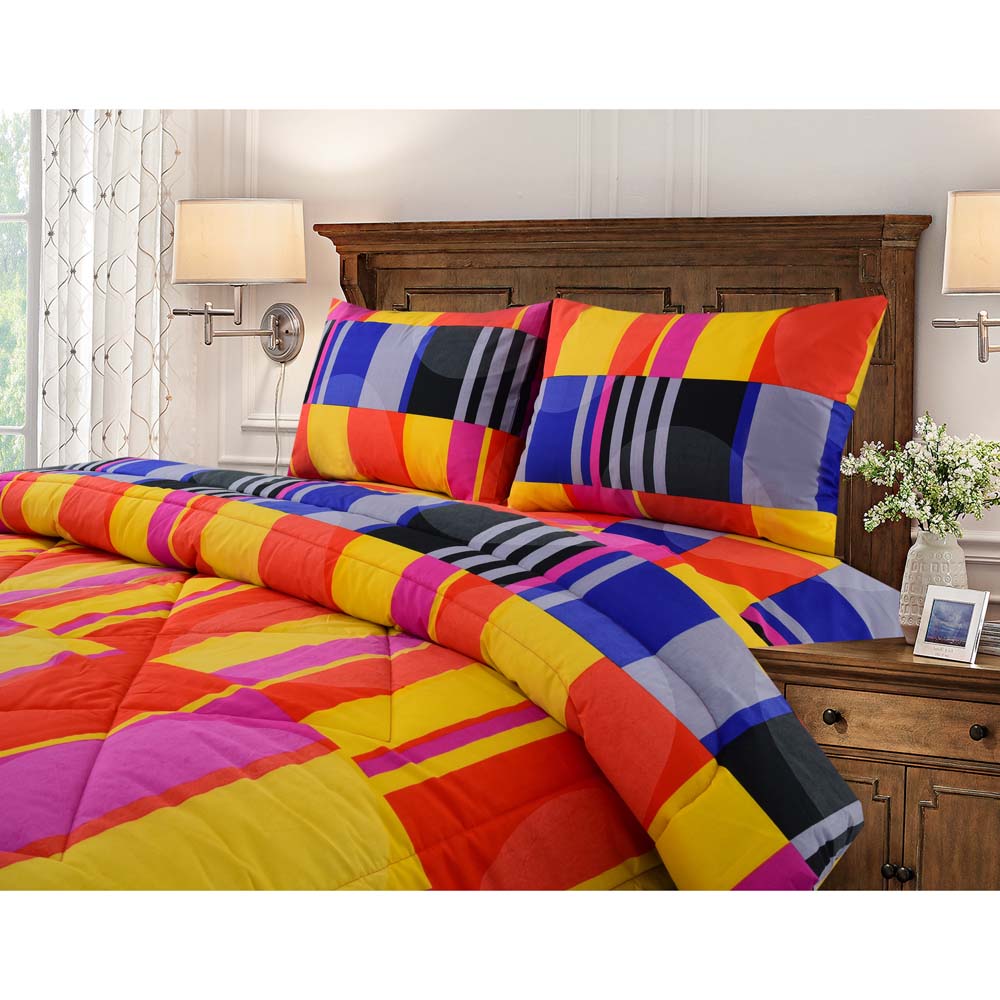 3 PCs Bed Sheet - BR0038