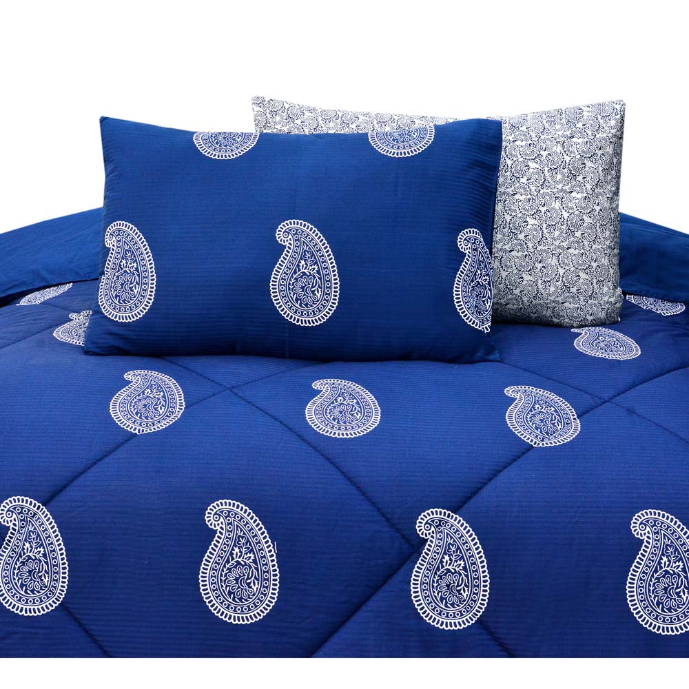 6 PCs Comforter Set Nova Queen - Cotton Sateen