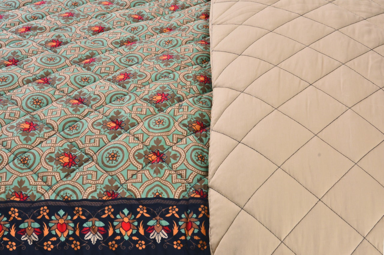 3 PCs Bed Spread Set Allure - Cotton Sateen