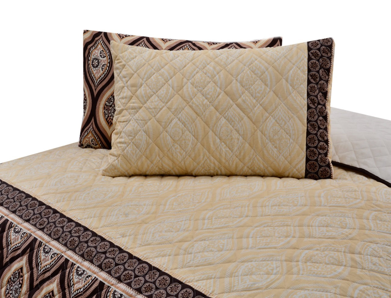 3 PCs Bed Spread Set Onion - Cotton Sateen