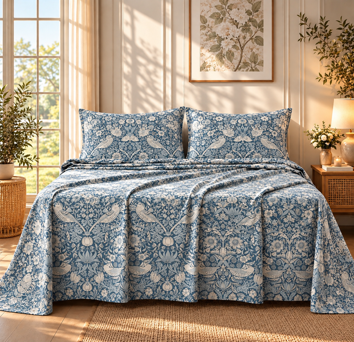 Floral Ivory Sheet version