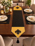 Royal Noir Embroidered Table Runner Set