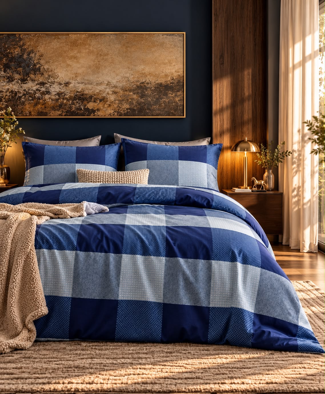 Blue Box 6 PC Duvet Cover Set