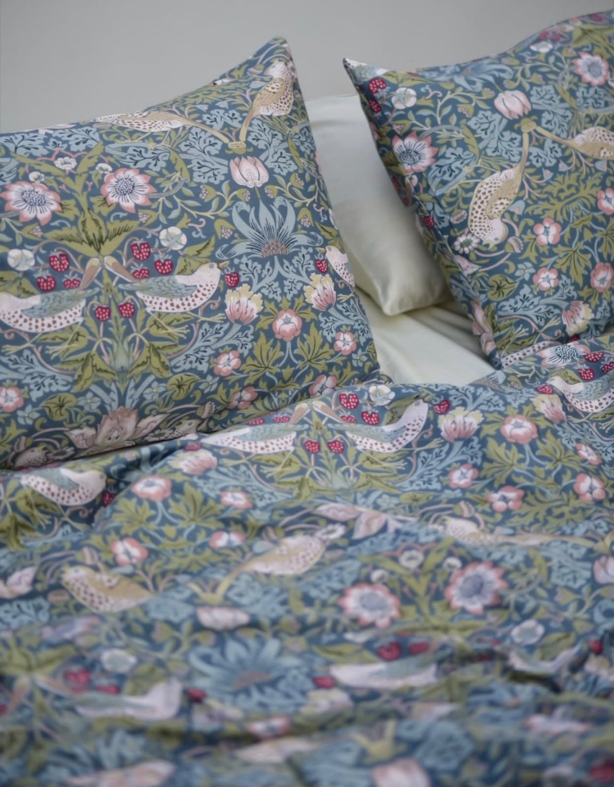 Floral Ivory Duvet Cover Set