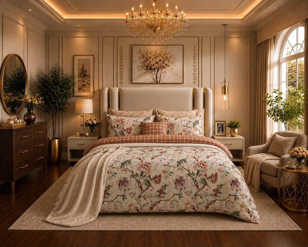 Luxe Floral Duvet Cover Set