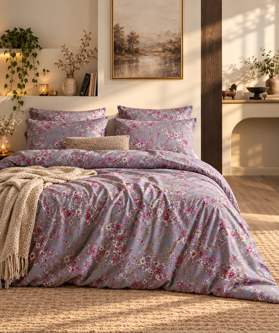 Whispering Wildflower 6 PC Duvet Cover Set