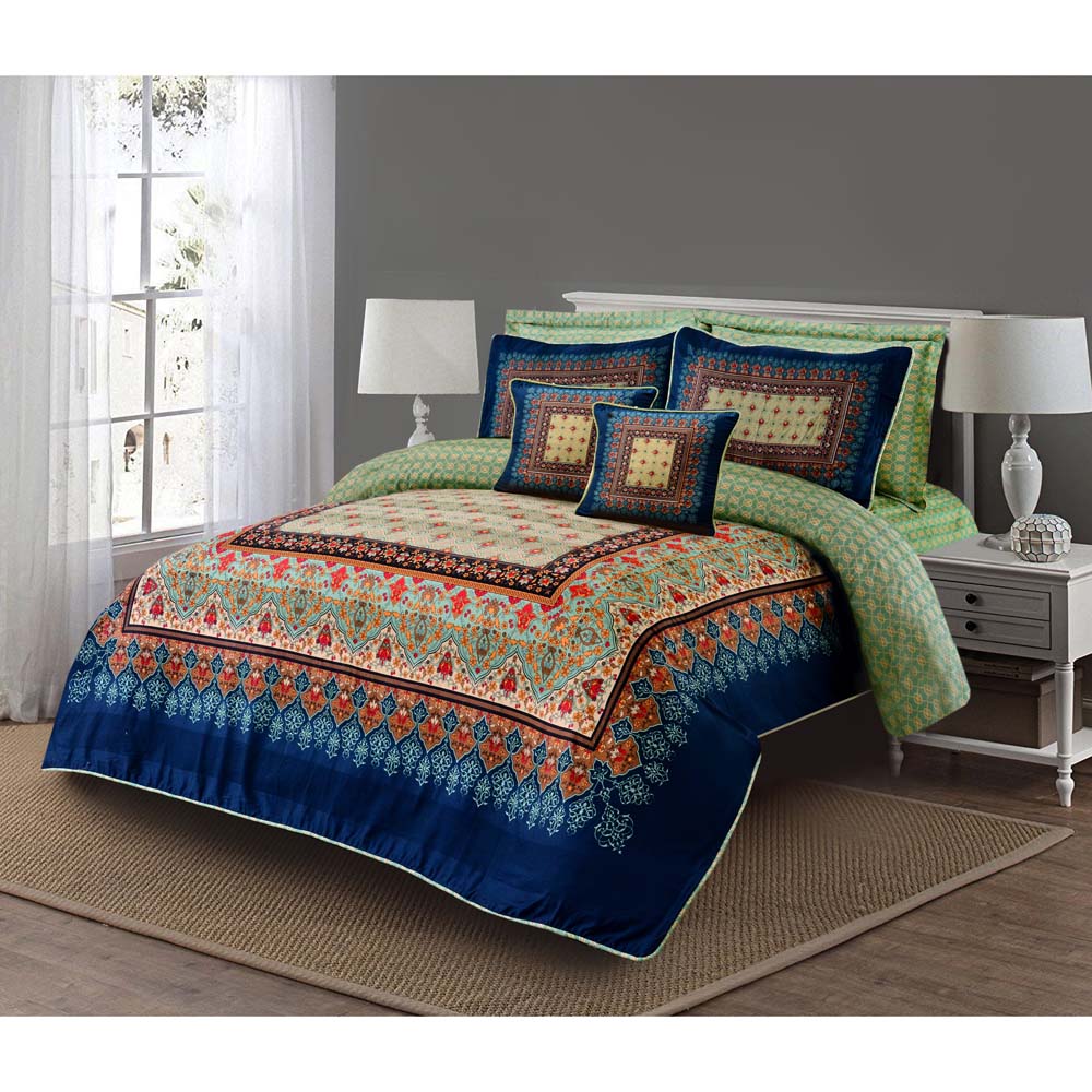 8 PCs Comforter Set  Allure - Cotton Sateen