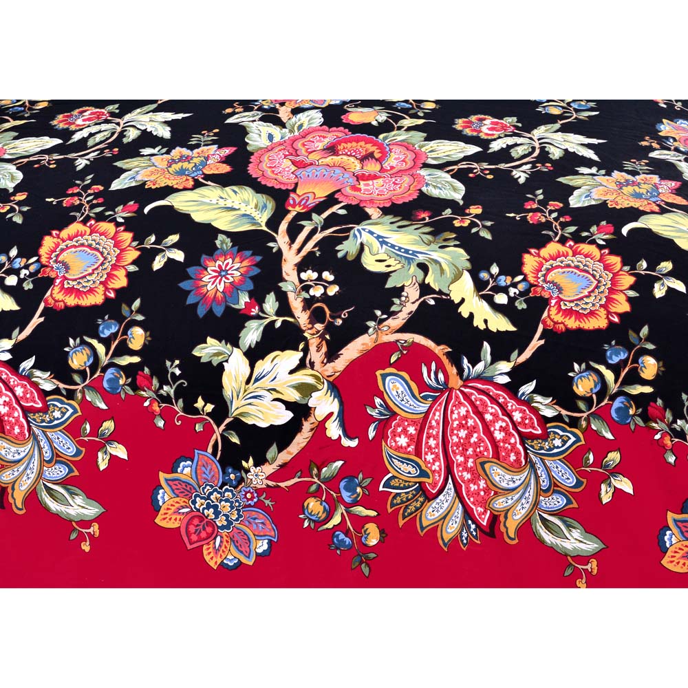 Quilt Cover Chints Black