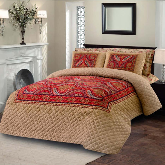 3 PCs Bed Spread Set Reet - Cotton Sateen
