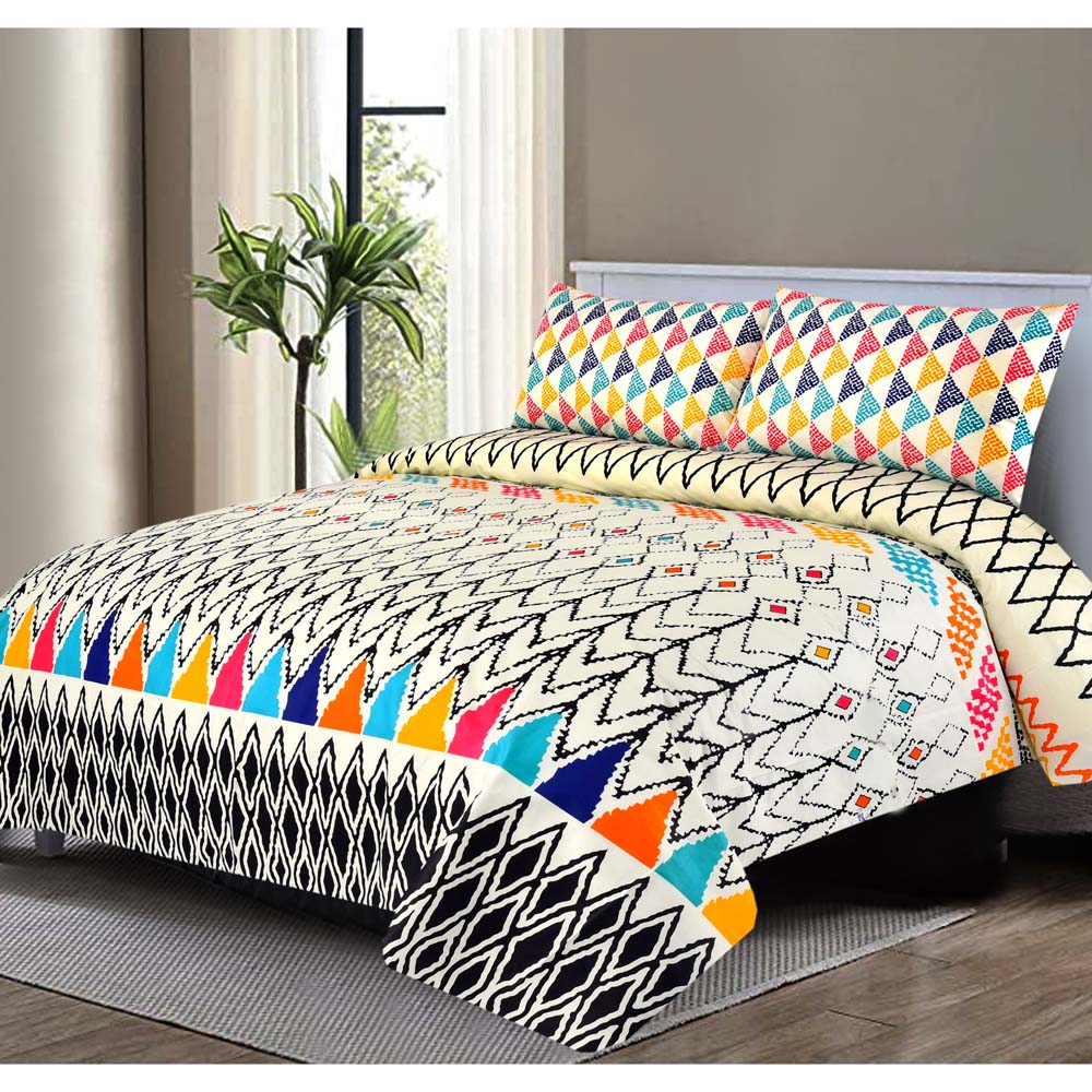 3 PCs Bed Sheet - BD0006